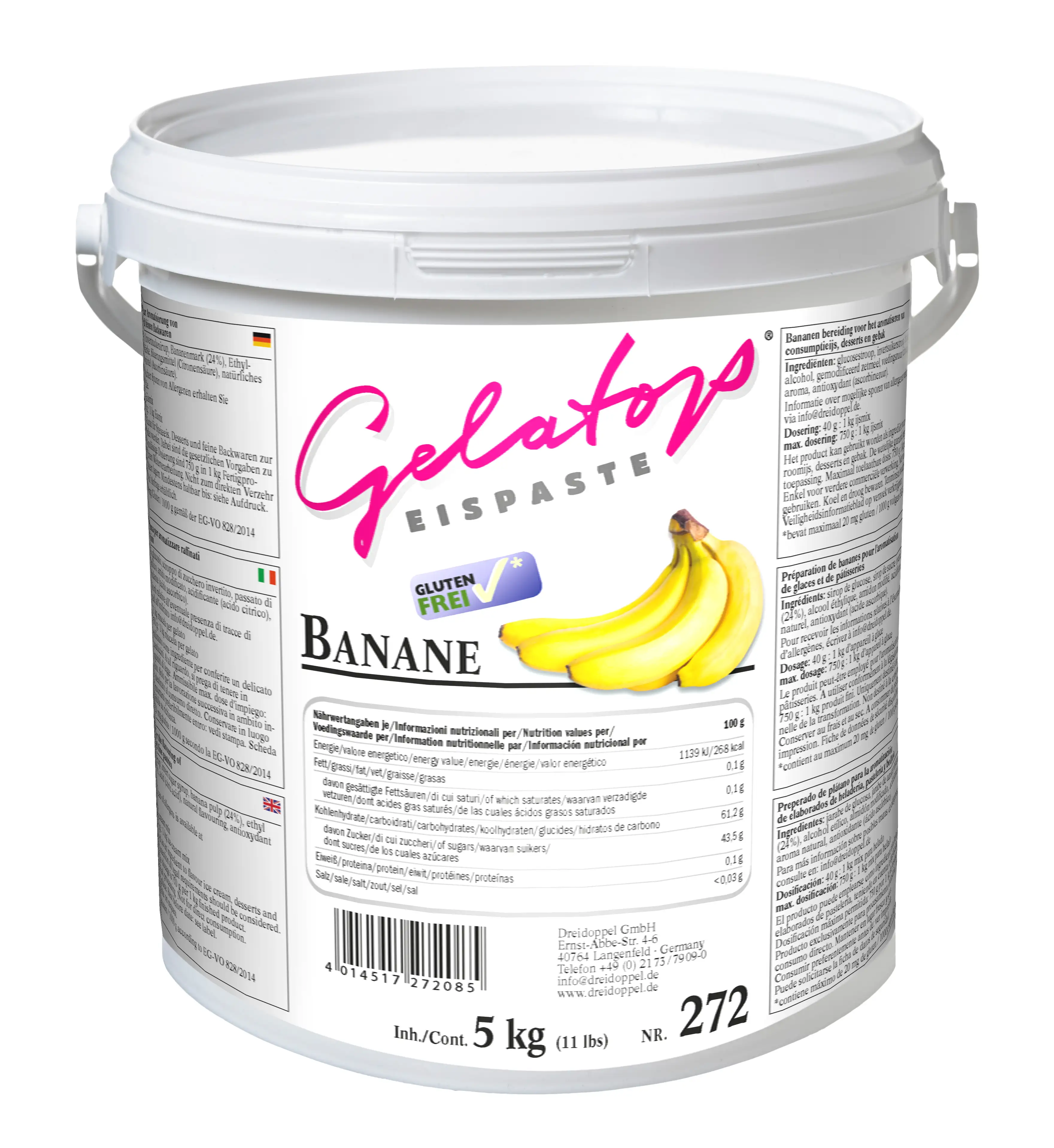 Dreidoppel Fruchtpaste Banane 5kg