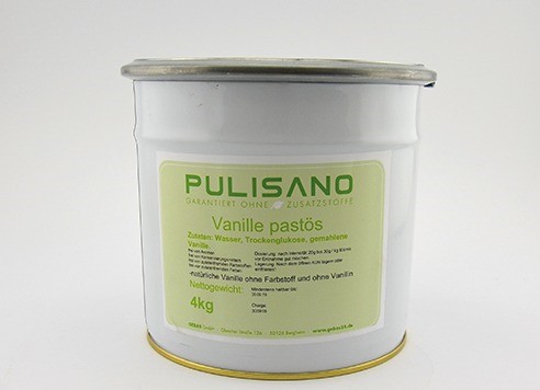Pulisano Eispaste Vanille 100% pastös 4kg