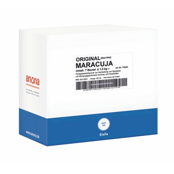 Anona Softeispulver Maracuja Eisfix 7x1,5kg 