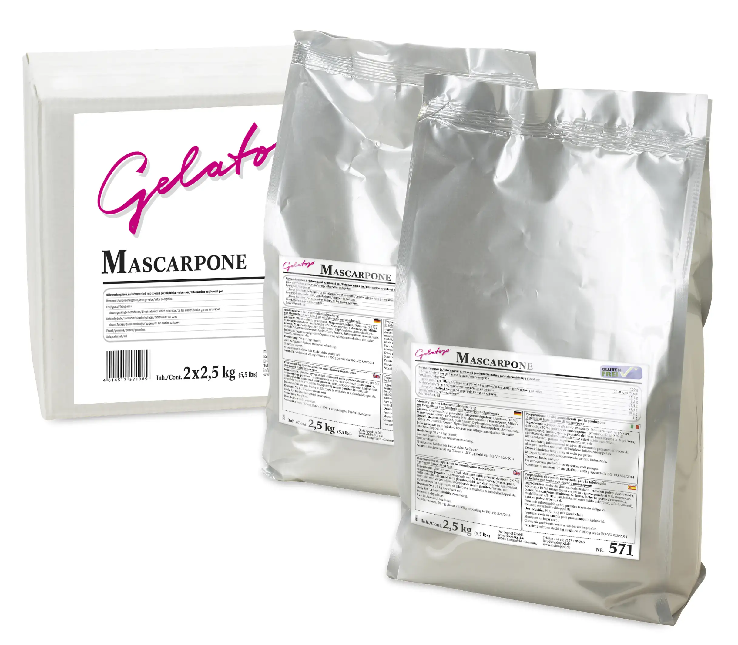 Dreidoppel Aroma Mascarpone 2x2,5kg