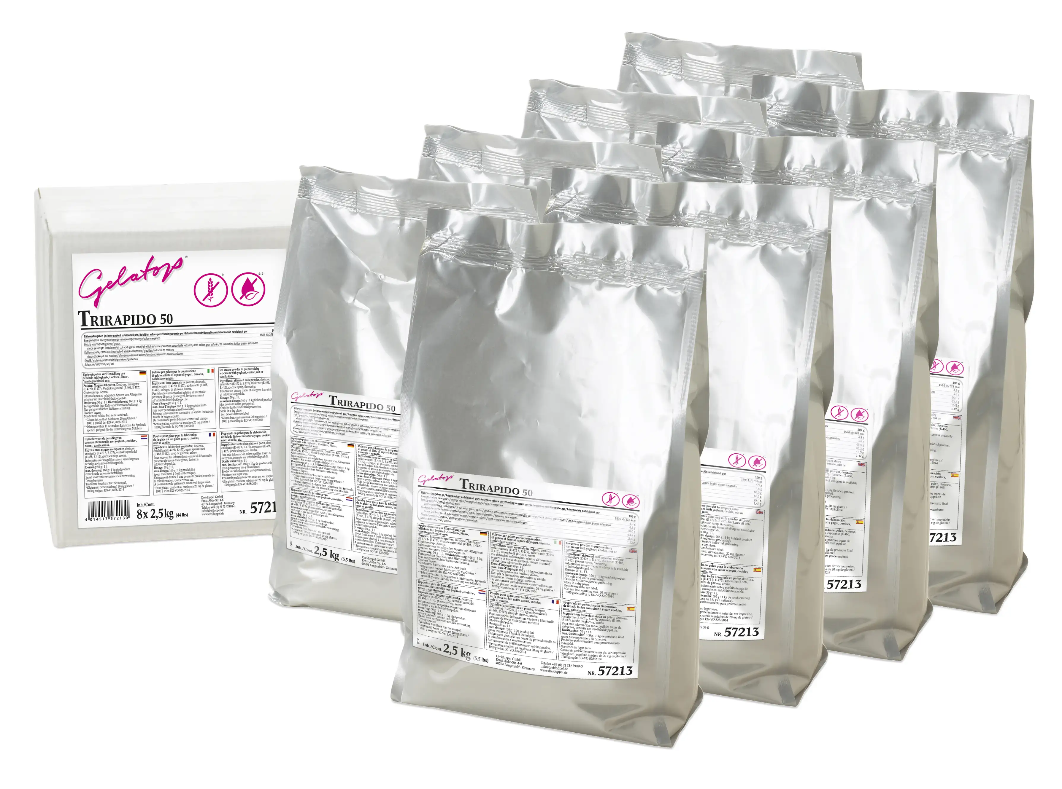 Dreidoppel Eisbase Milchbase Base Trirapido