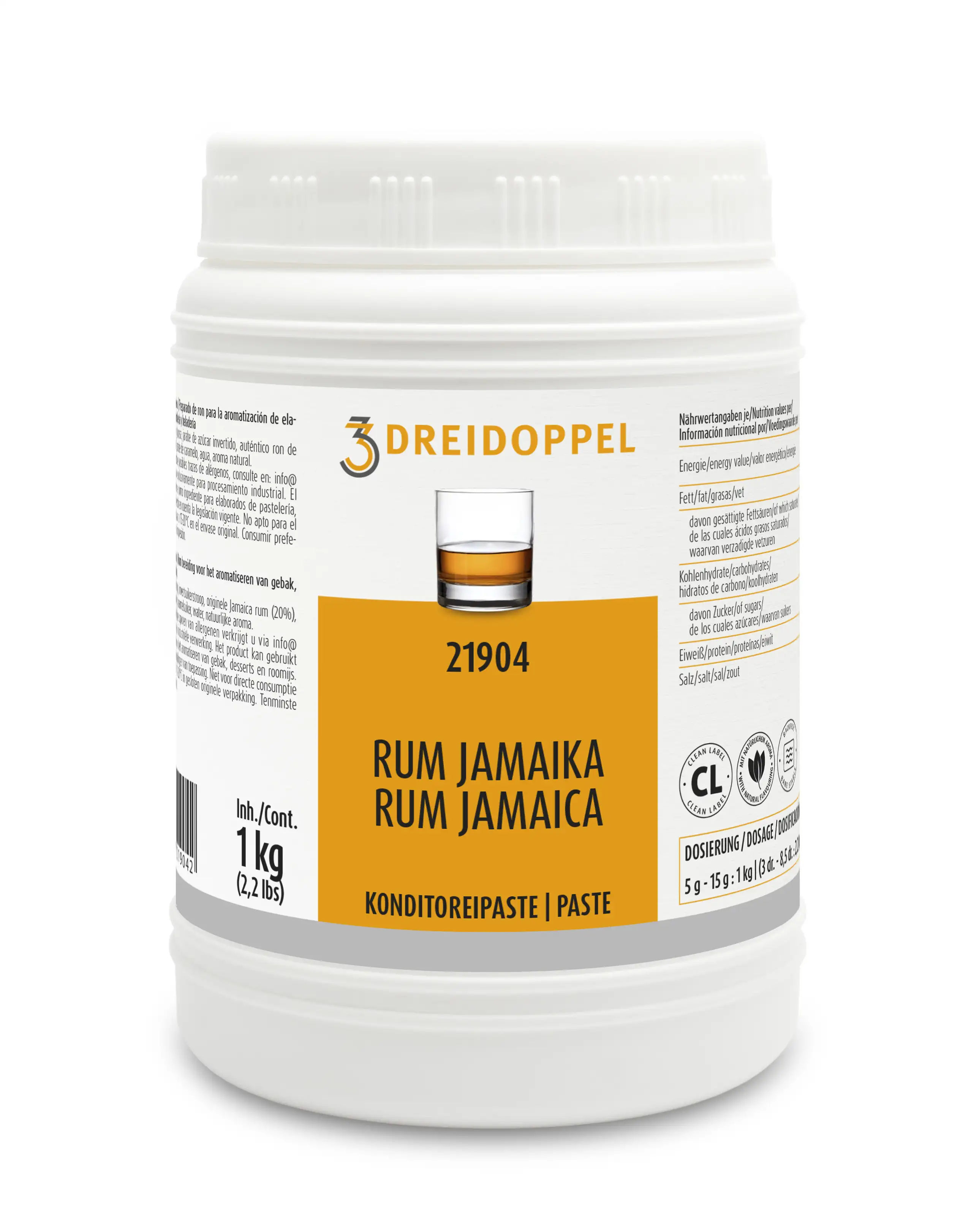Dreidoppel Konditoreipaste Rum (Jamaika) 1kg