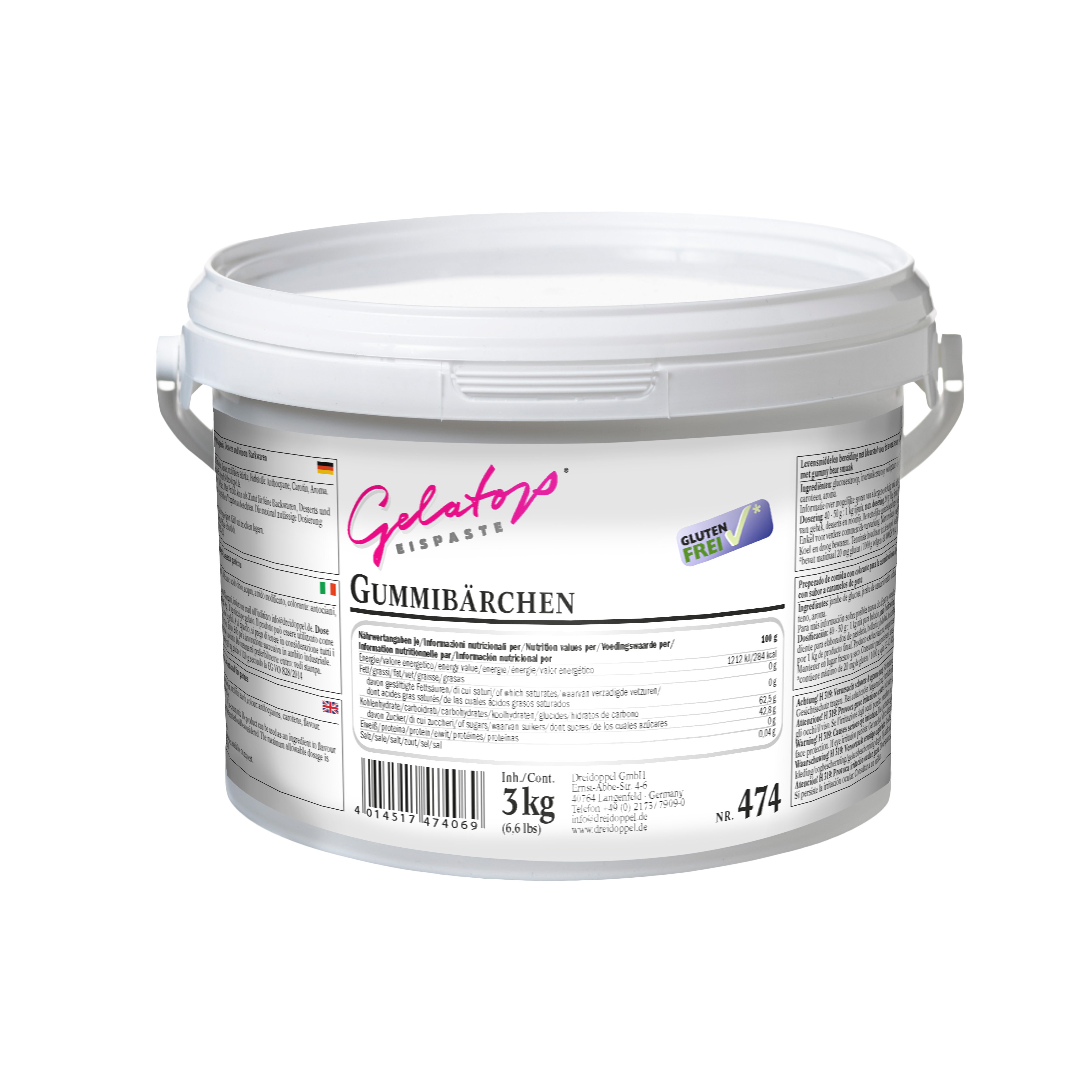 Dreidoppel Eispaste Gummibärchen 3kg