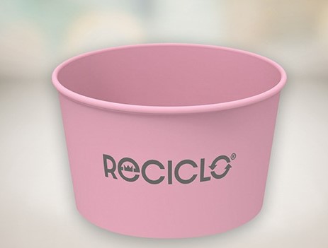 ReCiclo Mehrweg Eisbecher 400 ml lavendel-rosa