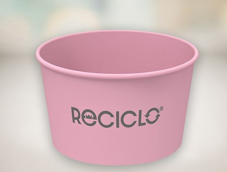 ReCiclo Mehrwegeisbecher 400 ml lavendel-rosa