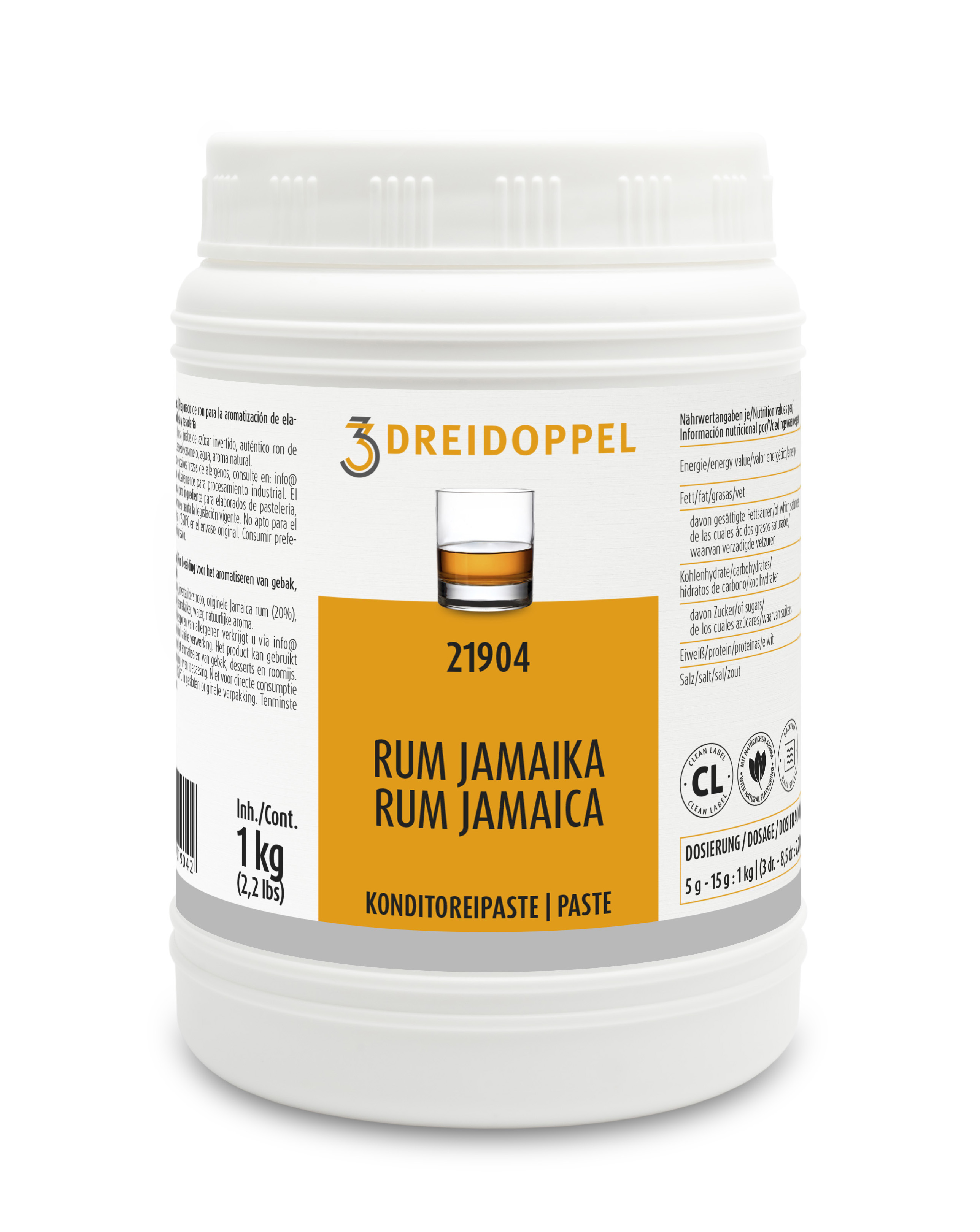 Dreidoppel Konditoreipaste Rum (Jamaika) 1 kg