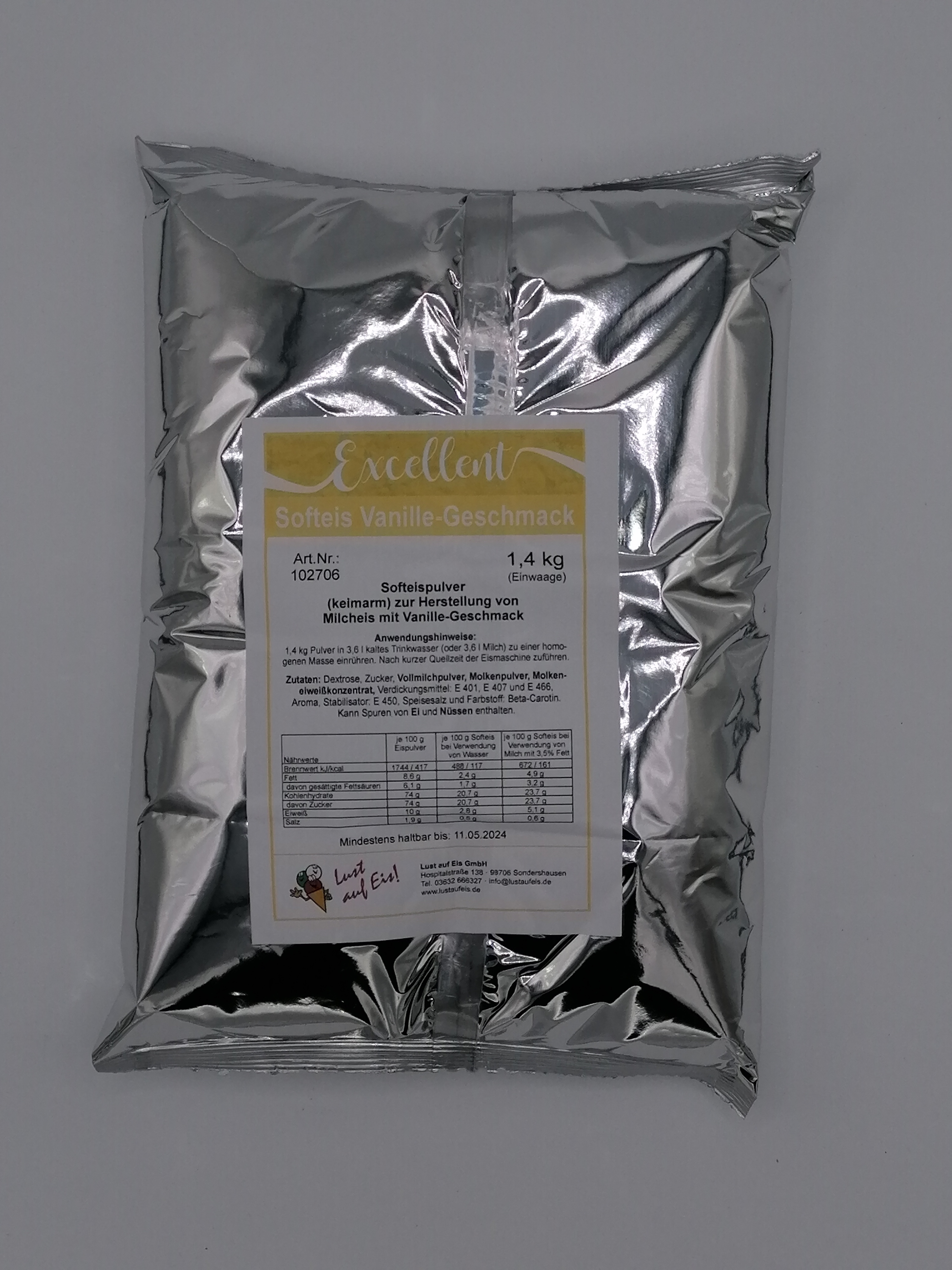 Softeis Vanille Excellent 5x1,4kg