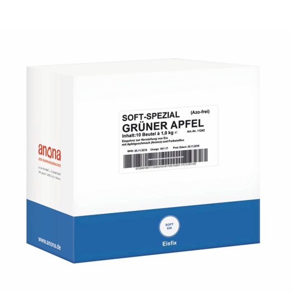 Anona Softeispulver Grüner Apfel Spezial 10x1kg 