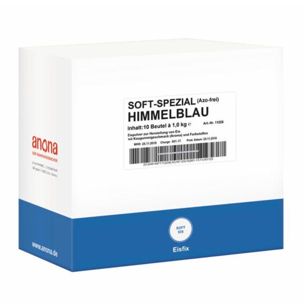 Anona Softeispulver Himmelblau Spezial 10x1kg 