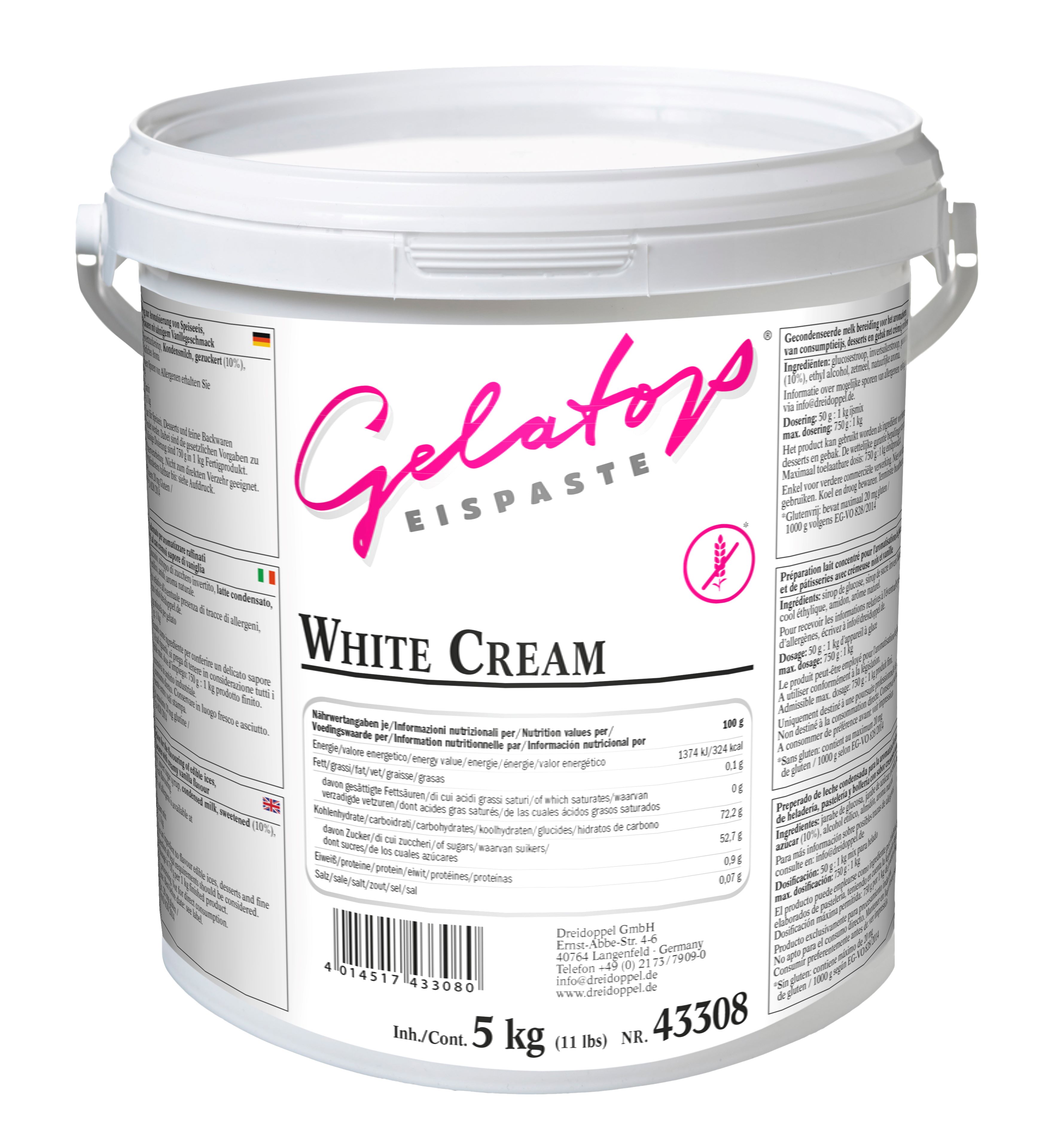 Dreidoppel Eispaste White Cream 5 kg
