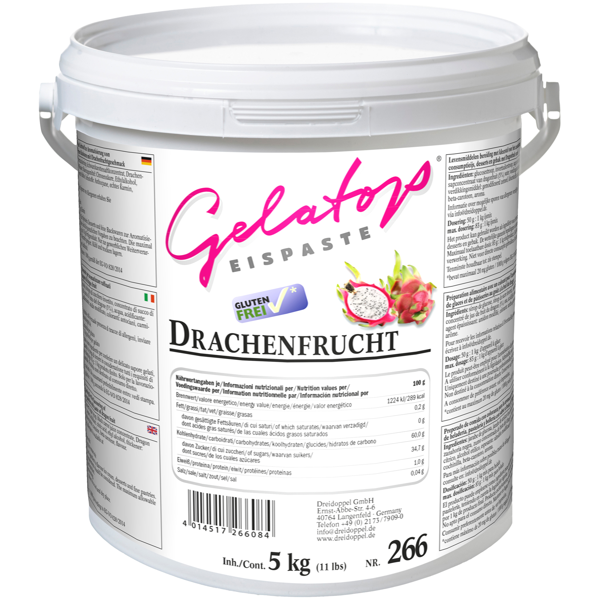 Dreidoppel Fruchtpaste Drachenfrucht 5kg