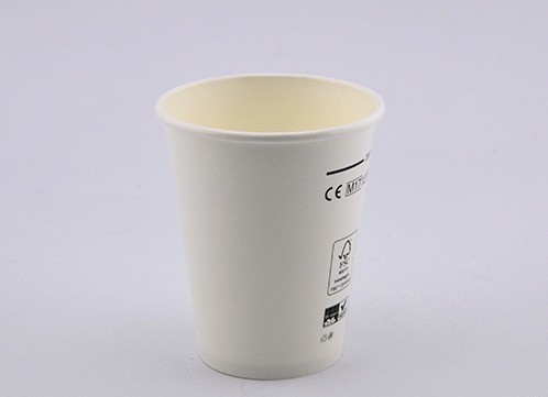 Trinkbecher E-Cup Mater-Bi weiß