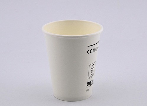 Trinkbecher E-Cup Mater-Bi 45 CFB 450 ml weiß