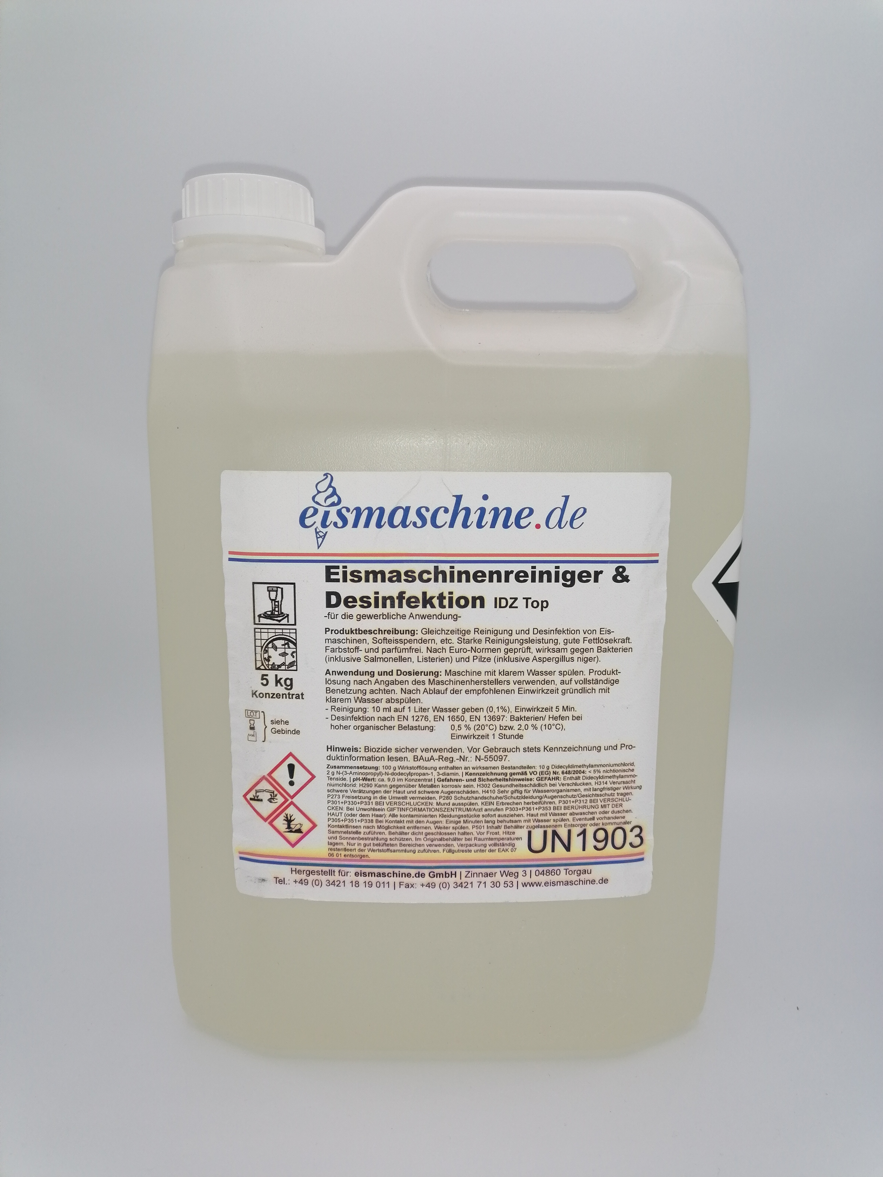 Eismaschinenreiniger & Desinfektionsreiniger Top 5L