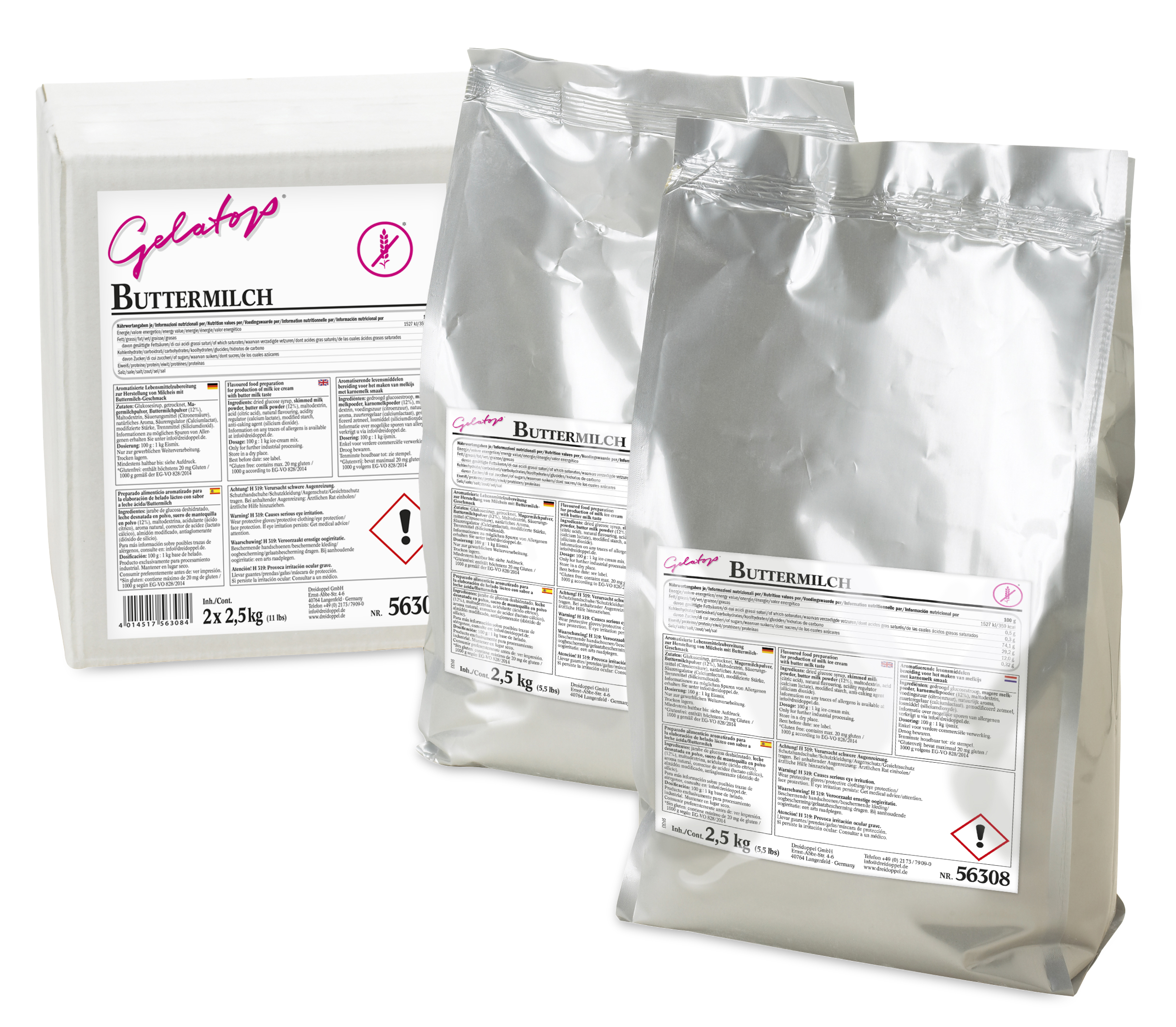 Dreidoppel Eisaroma Aroma Pulver Buttermilch 2x2,5kg