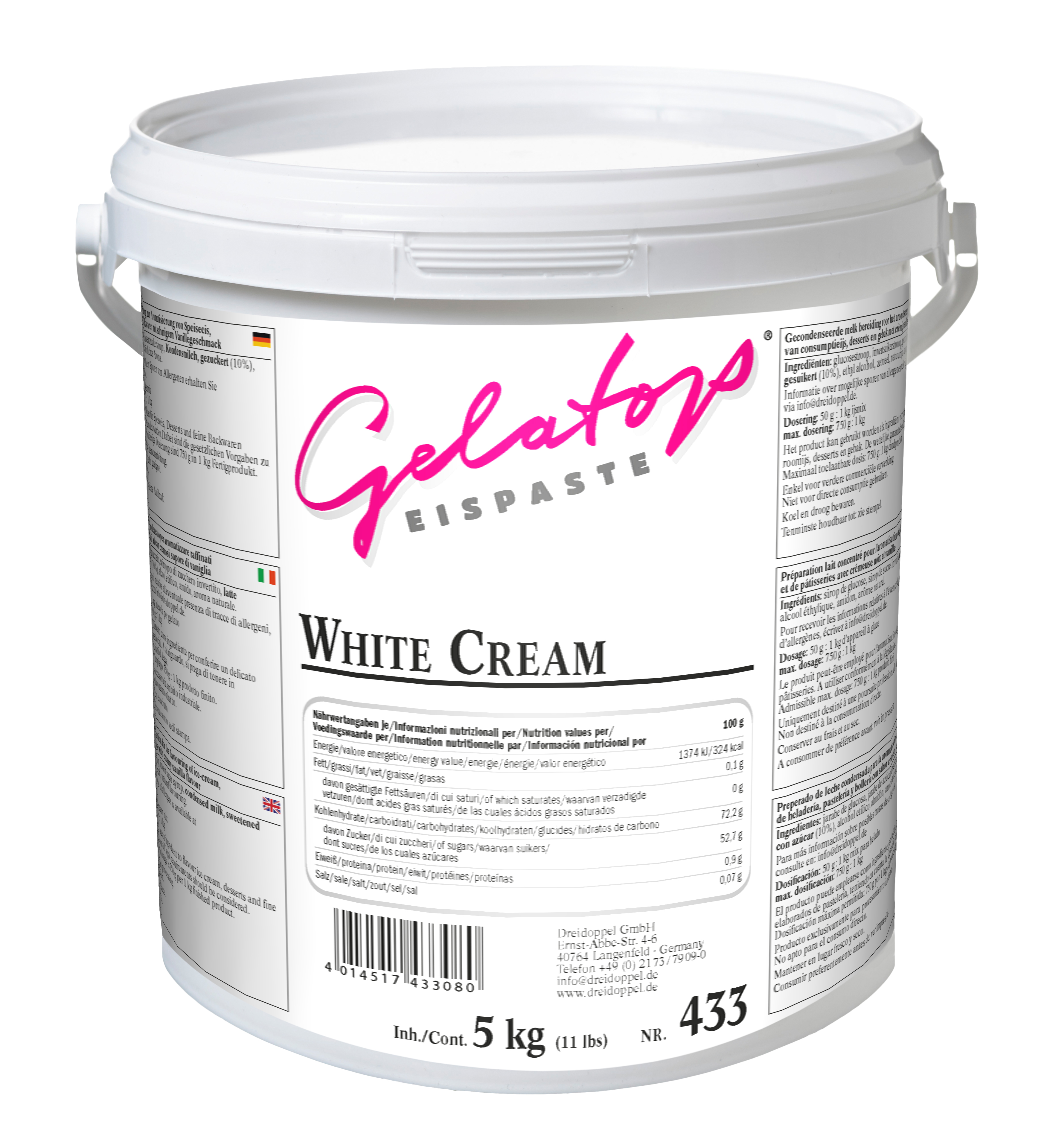 Dreidoppel Eispaste White Cream 5kg