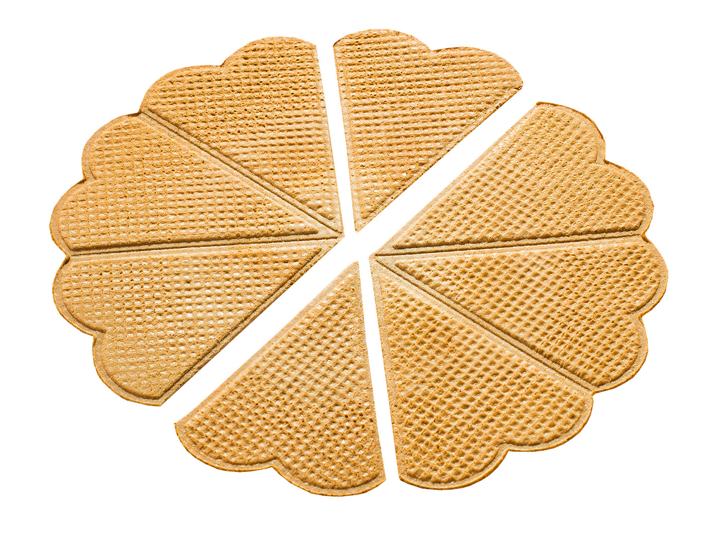 LaE Excellent Waffeldeko Herzfächer