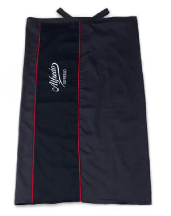 Alfredo-Bistro Schürze schwarz bestickt 85 cm