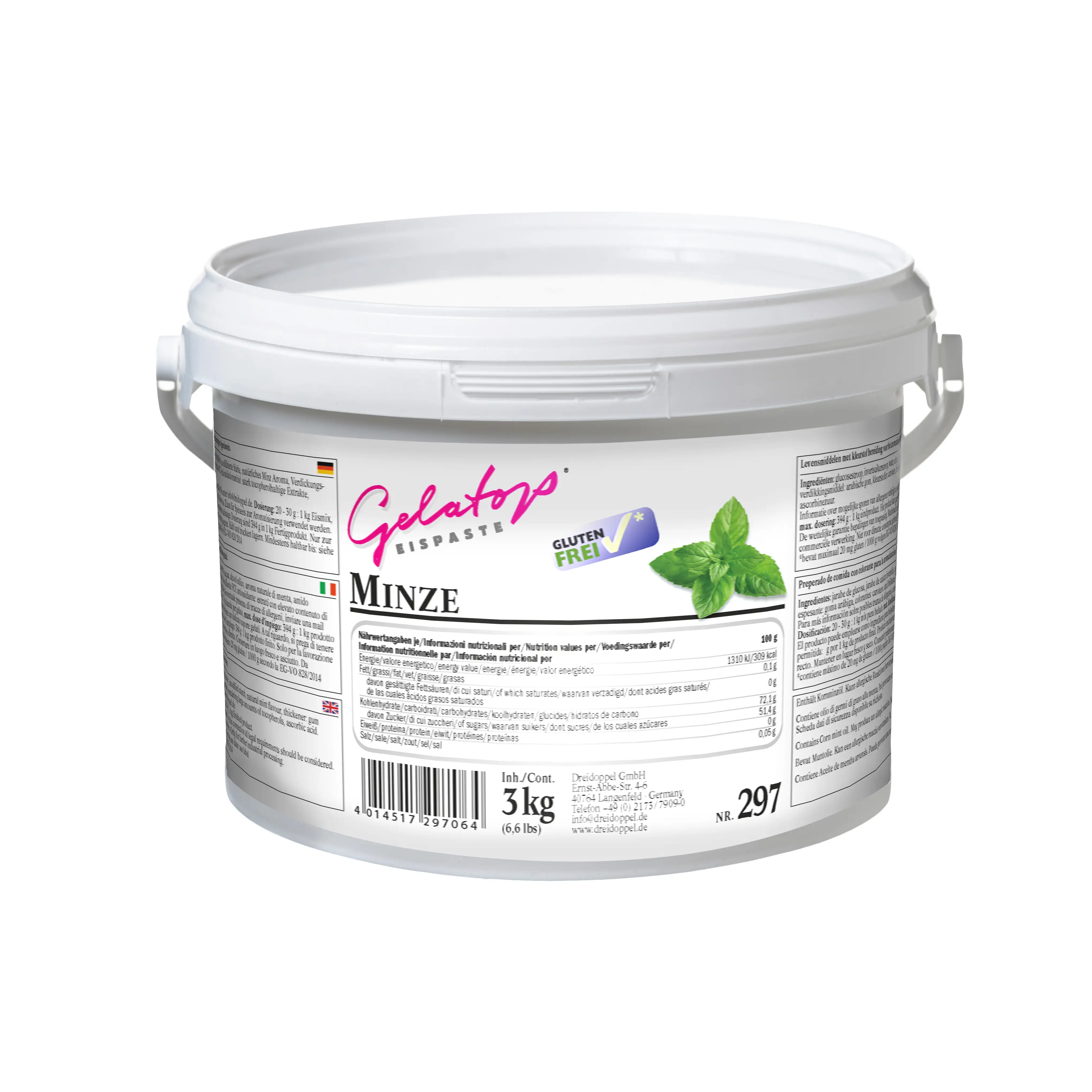 Dreidoppel Eispaste Minze 3kg