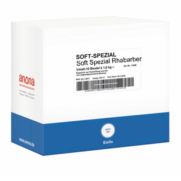 Anona Softeis Pulver Rhabarber Spezial 10x1kg 
