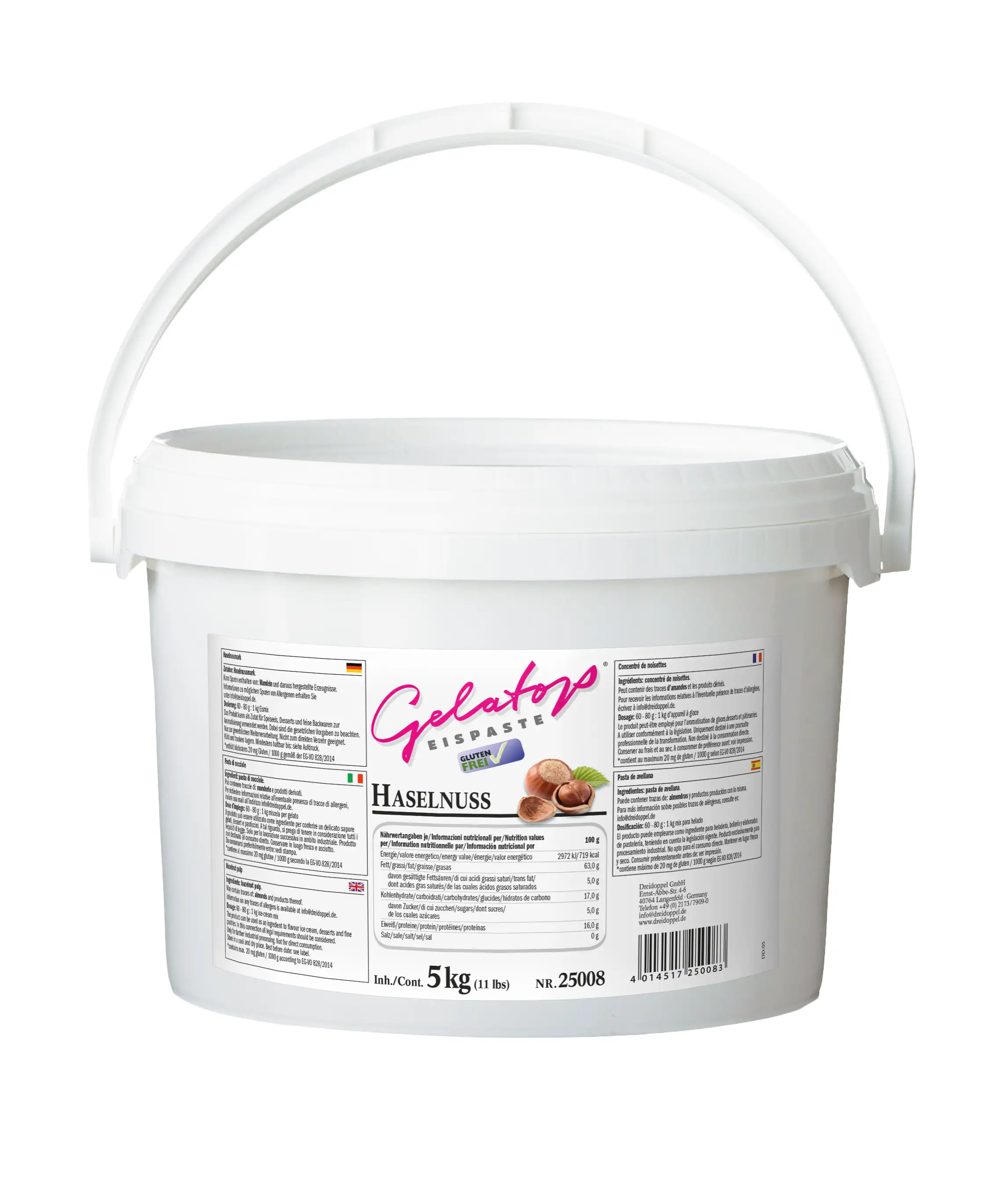 Dreidoppel Eispaste Haselnuss 5kg