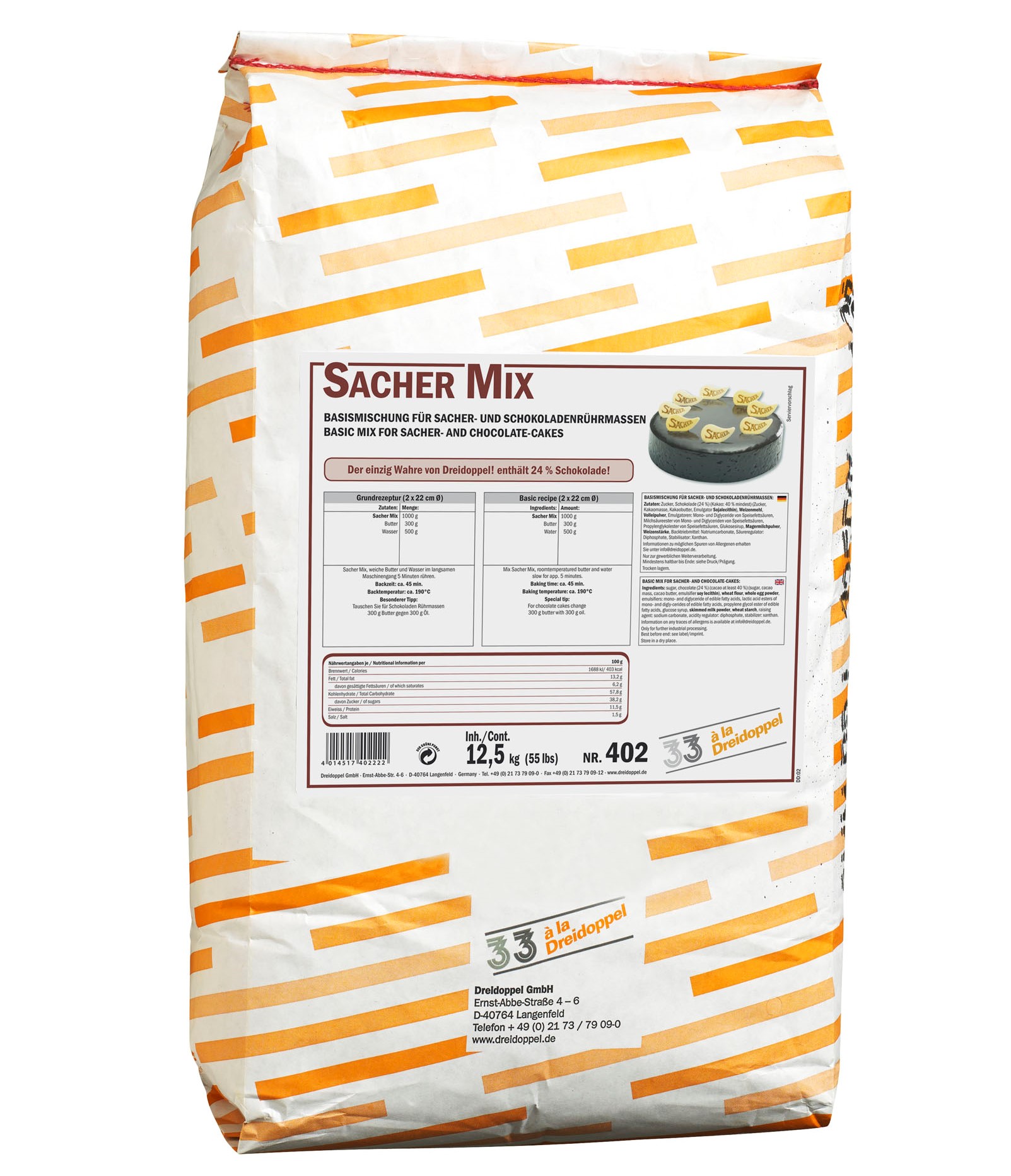 Dreidoppel Backgrund Sacher Mix 12,5kg