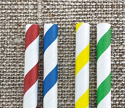 Papiertrinkhalme flex. 220/5,8mm
