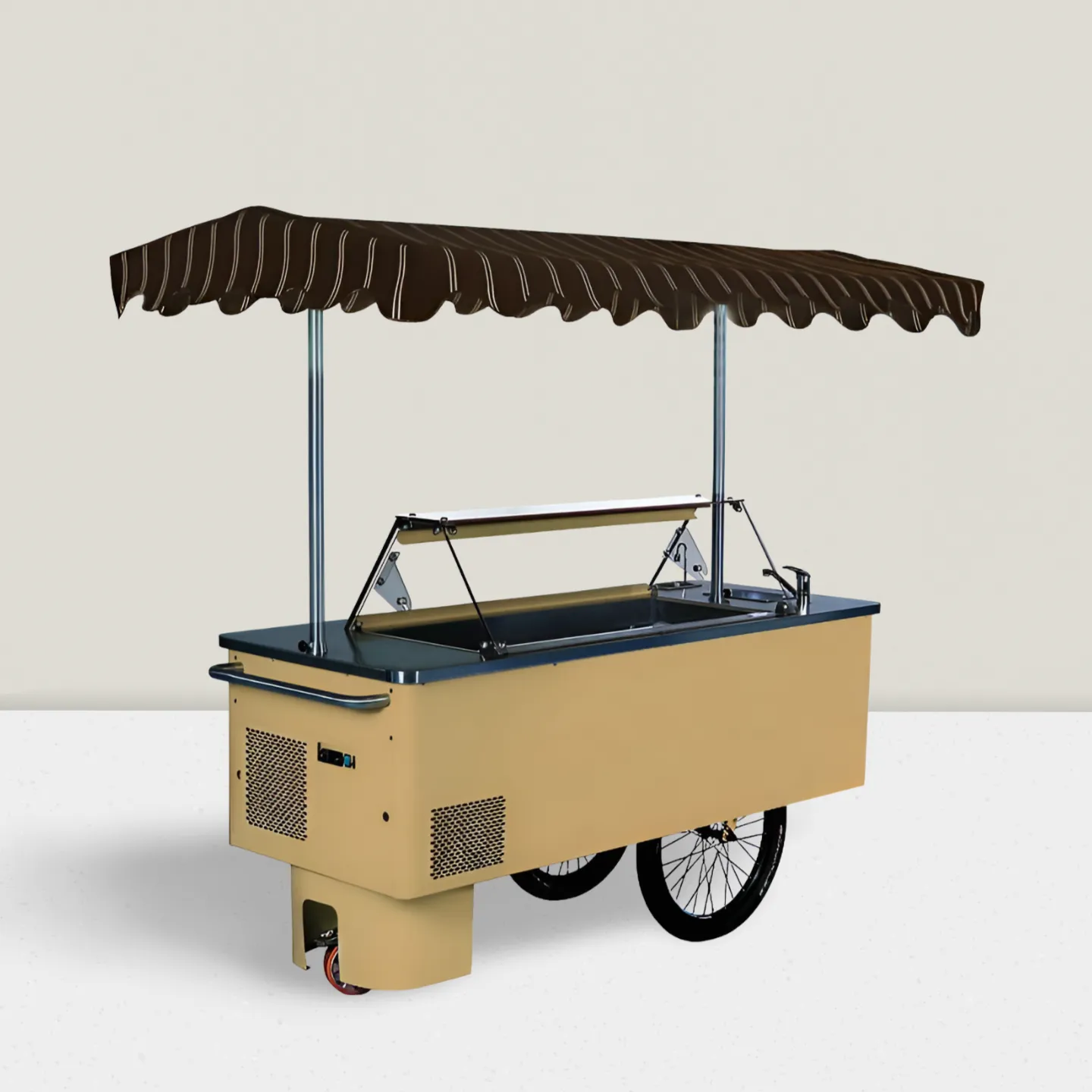 Eisvitrine Riksha 7 mit Boiler