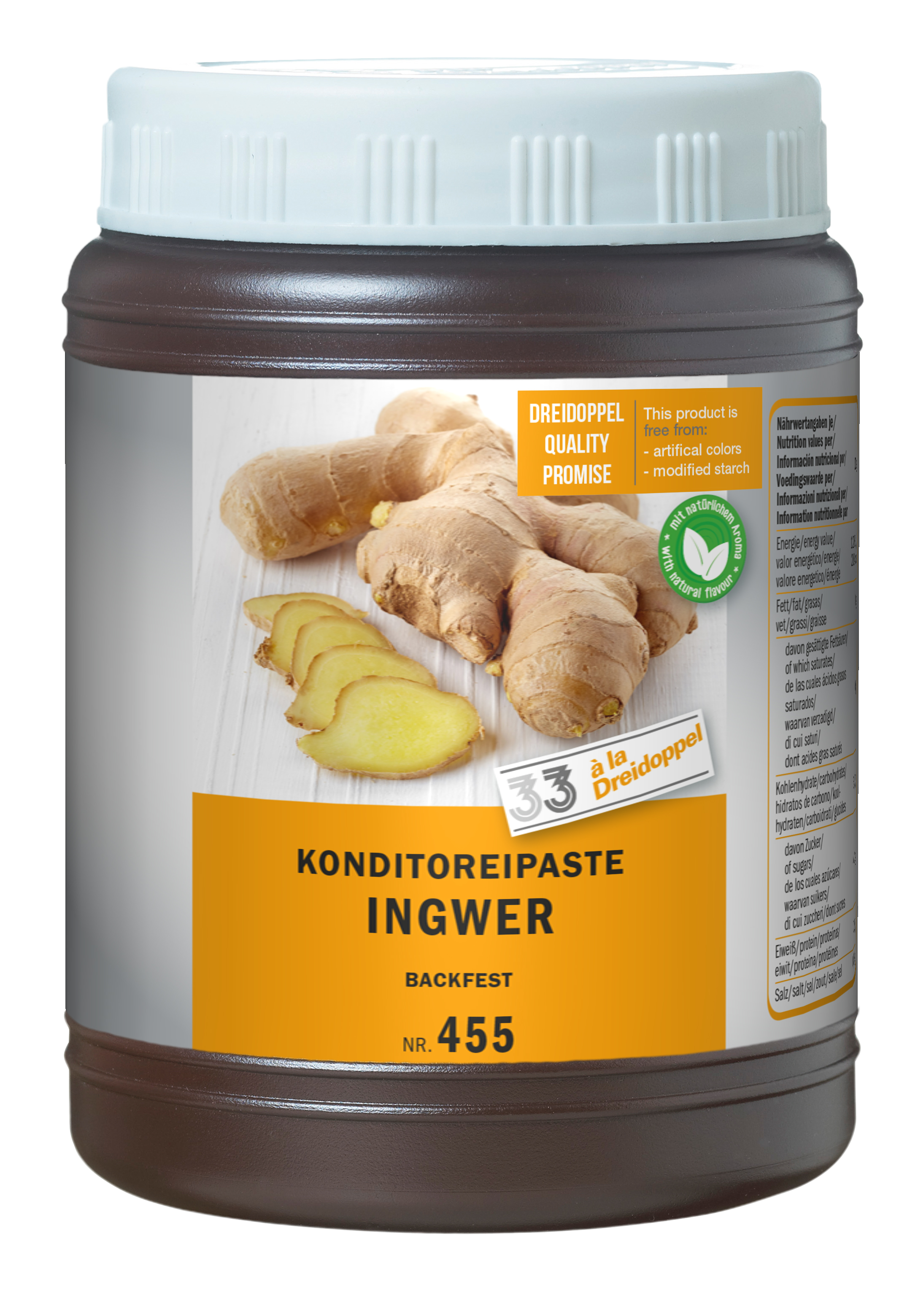 Dreidoppel Konditoreipaste Ingwer 1 kg