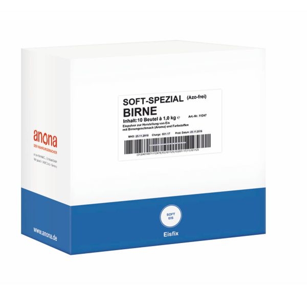 Anona Softeispulver Birne Spezial 10x1kg 